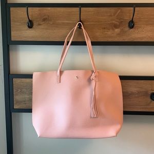 Blush pink shoulder bag